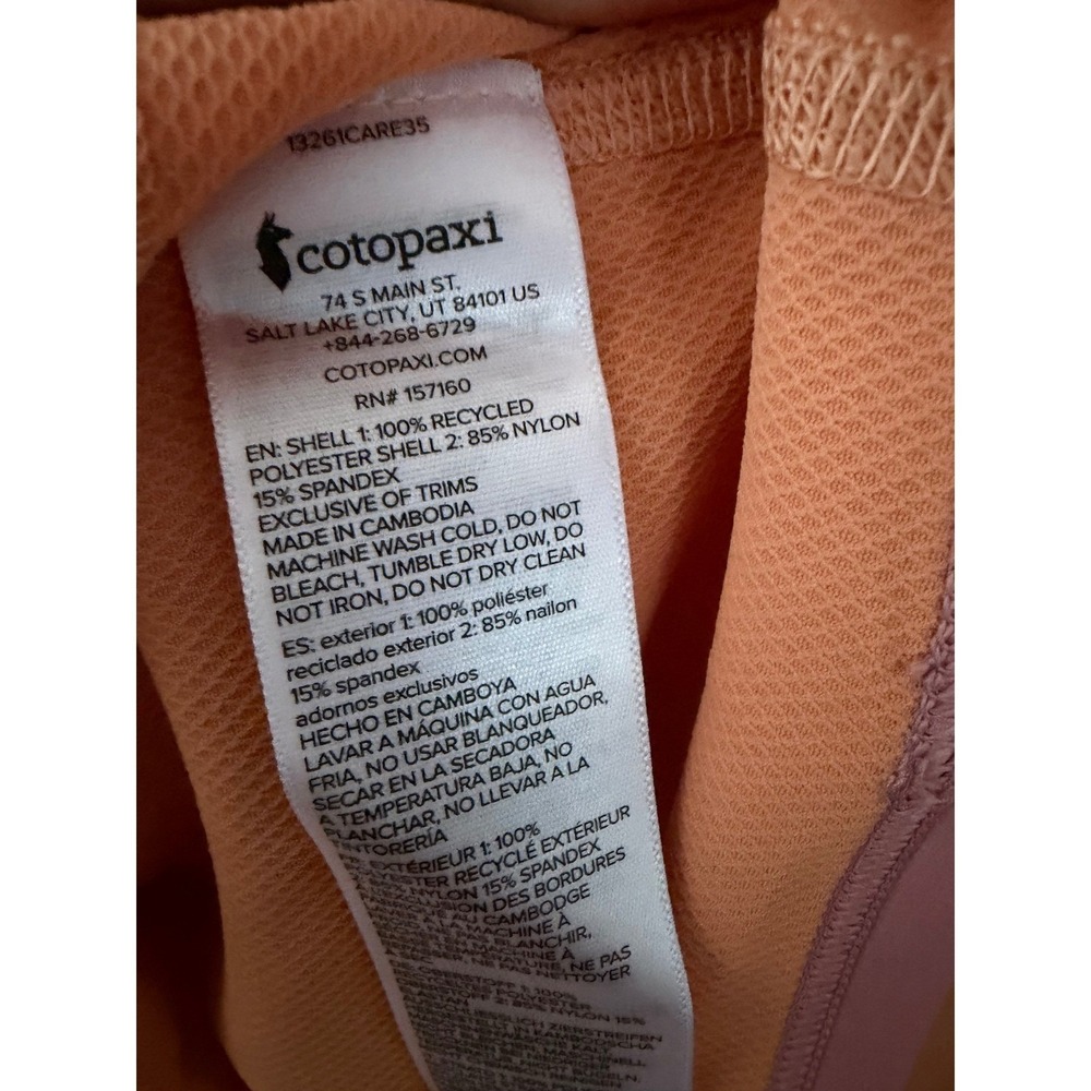 Cotopaxi Sombra Sun Hoodie Women XL Apricot UPF 50+ Recycled Activewear Gorpcore - Picture 6 of 8